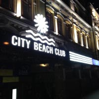 advertising design of volumetric letters and elements