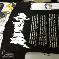 Thermal printing on fabric