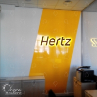 Signboard with volumetric letters and illumination