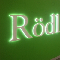 Volume letters with backlight